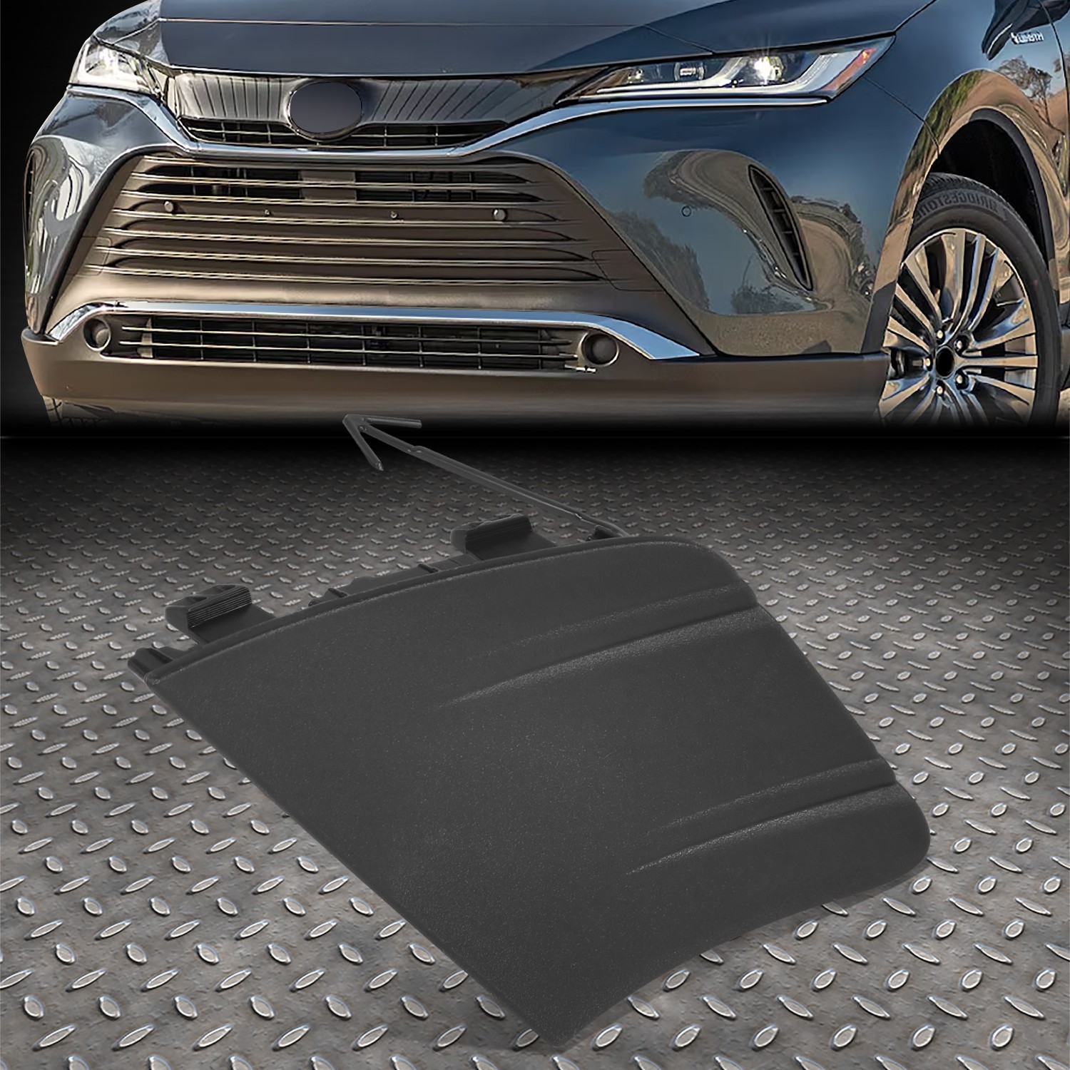 21-24 Toyota Venza Left Front Bumper Tow Hook Cover Driver Side