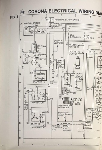 1977 Toyota Corona Wiring Autos Gebaut August-Dec 76 Elektrisch Schaltplan - Bild 2 von 3