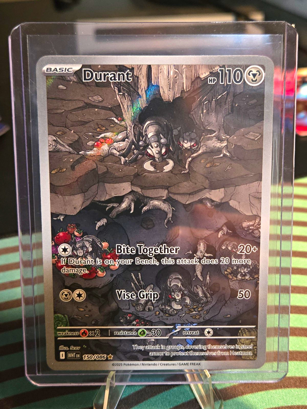 Pokemon TCG Durant 150/086 Sv: White Flare Illustration Rare Holo