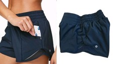 Lululemon Hotty Hot Shorts Dark Green Yoga Gym Performance Run 2 Canada Rare