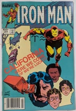 Iron Man #184 Marvel Comics 1984 Newsstand Edition VG/F Sleeve & Board