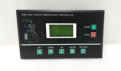 MAM-880 SCREW COMPRESSOR CONTROLLER PLC INTEGRATED DISPLAY FAST SHIP