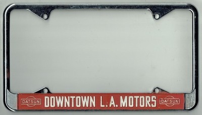 Downtown LA Motors Datsun Vintage Los Angeles JDM Dealer License Plate Frame