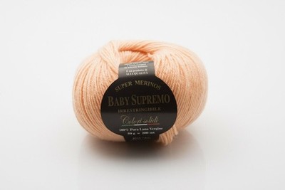 30 % Rabatt: Garn aus Italien Merino extrafein Baby Supremo, 50 g Knäuel, Fb 225