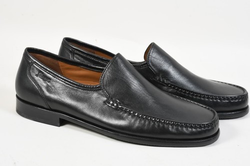 C15O68 - Coppia Ciabatte Uomo Sioux Nero Taglia 45 Larghezza G ea Pelle