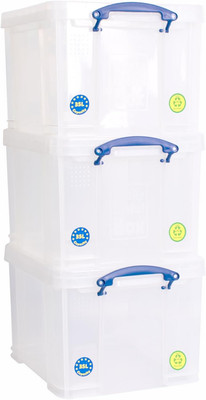 Really Useful Kunststoff Aufbewahrungsbox Bonus Pack 3x35 Liter transparent