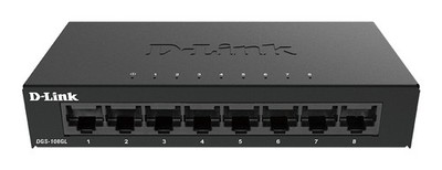 D-Link DGS-108GL, Unmanaged, Gigabit Switch