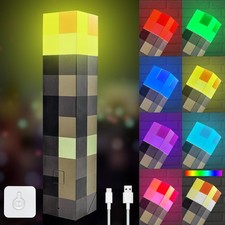 Light-up Wall Torch Lamp, 7-Color Night Light, Rechargeable Night Lamp, Hand ...