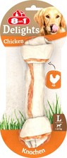 8in1 Delights Chicken Knochen L - gesunder Kauknochen für 85 g (1er Pack) 