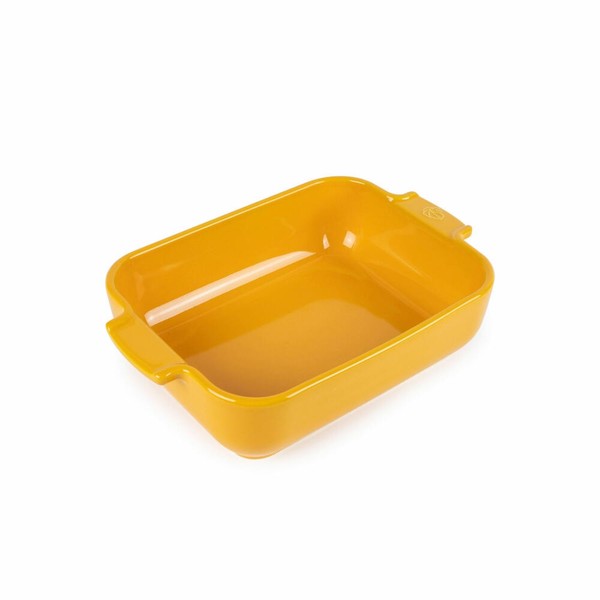 Peugeot Rechteckige Auflaufform Appolia Ofenform Keramik Safrangelb 25 Cm-image