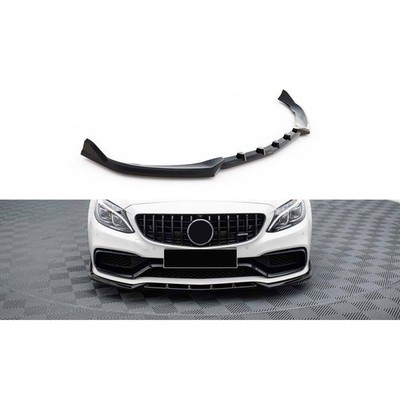 Mercedes W205 C63 2017-2020 Max V2 Vorne Lip Piano Schwarz Staubsauger Limousine