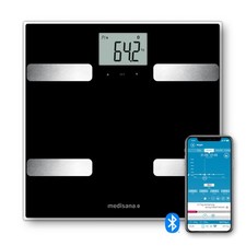 medisana BS A41 connect mit App K&ouml;rperanalysewaage 180 kg Personenwaage schwarz
