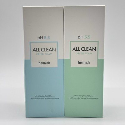 Heimish All Clean Green Foam Lot of 2 ph 5.5 Balancing Cleanser Exp: 03/18/2025