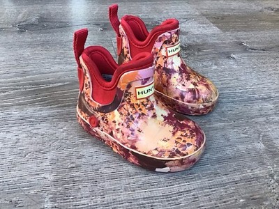 Hunter For Target Toddler Boots Size 5 Baby Girl Ankle Boots Slip On Boot Red
