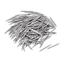 16mm Watch Band Pin 1.3mm Dia Steel Single Flanged End Spring Bar Pins 200PACK