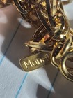 Monet 55" Shiny Gold Chain & Naural Carved Abalone Shell Flower Shape Pendant — photo 5