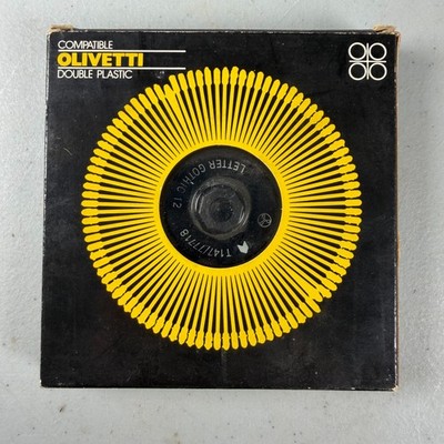 Olivetti Typewriter Letter Gothic 12 Printwheel T147/77718 Double Plastic NOS
