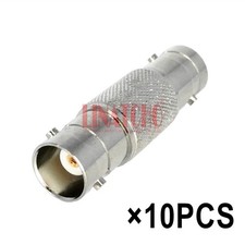 10PCS Bulk 50ohm Brass BNC Female Jack to BNC Female CCTV Connectcable Adaptor