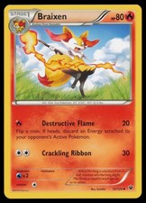 Braixen 12/124 Uncommon Fates Collide Pokemon Lightly Played