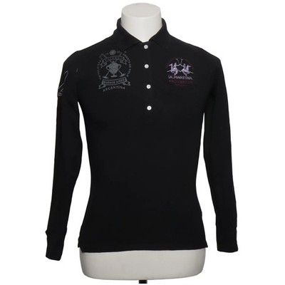La Martina, Rugby Shirt, Größe: L, PRO-PLAYER, Schwarz, Baumwolle/Elasthan #6H2