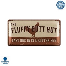 Humorous Chicken Coop Metal Sign - Rustic Outdoor Decor  Gift for Chicken Lo...