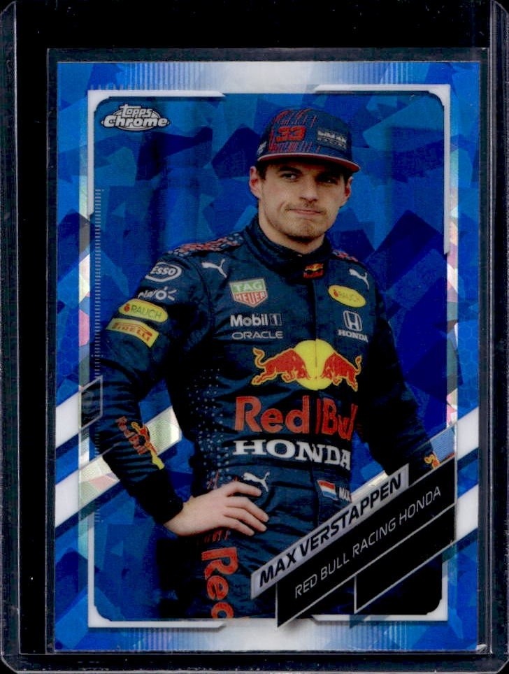 2021 Topps Chrome Sapphire F1 F1 Max Verstappen Portrait #55 (B) view 1