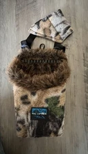 Vintage Vista Bow Recurve Traditional Archery Hunting Hip Quiver Fur Lined