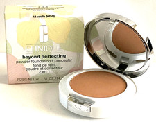 Clinique Beyond Perfecting Powder Foundation  Concealer 14 Vanilla Free ship