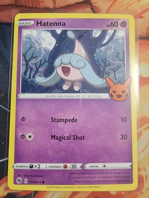Pokemon *Hatenna* 018/073 Trick or Treat Halloween BOOster Exclusive Non-holo