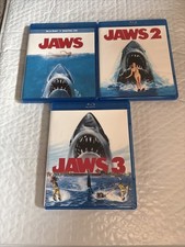 Jaws 1-3 Blu-ray Lot Steven Spielberg Roy Schneider 1 2 3