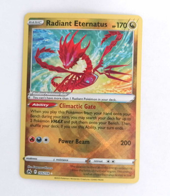 Radiant Eternatus 105/159 Crown Zenith Holo Mint Condition