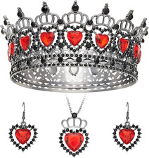 Queen Crown Rhinestone Wedding Crowns and Tiaras for Women Costume Party Hair Ac