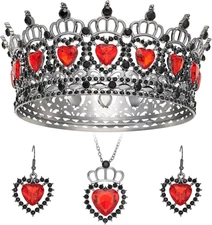 Queen Crown Rhinestone Wedding Crowns and Tiaras for Women Costume Party Hair Ac