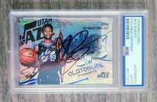 Ace Bailey Signed 2025 Topps Basketball RC Card #CC-5 Clutch City Foil AUTO PSA