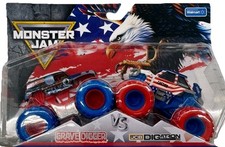 2025 Monster Jam Stars  Stripes Grave Digger  JCB Digatron Trucks NEW