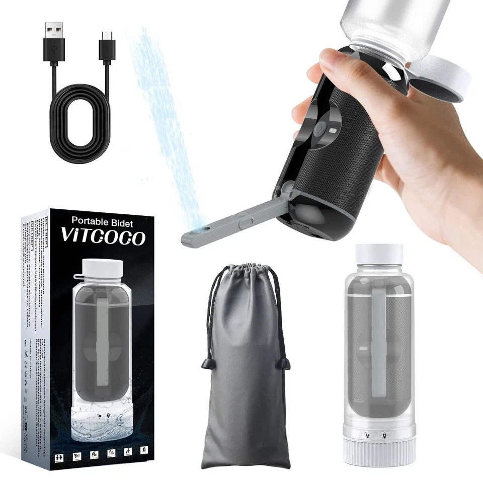 VITCOCO Travel Bidet, Portable Bidet Sprayer, Electric Bidet Rechargeable, Handheld UK