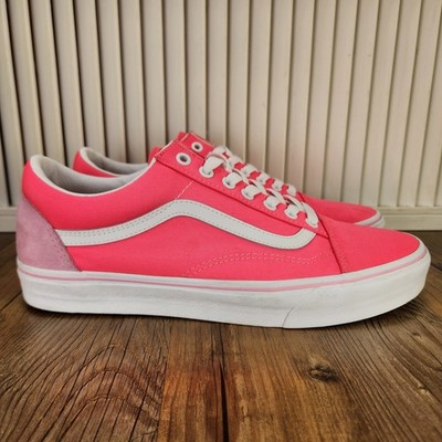 Vans Old Skool Honeysuckle Pink Mens Size 11 Canvas Skateboarding Sneakers Shoes