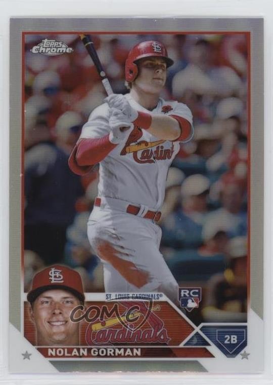 2023 Topps Chrome Refractor Nolan Gorman #192 1u6
