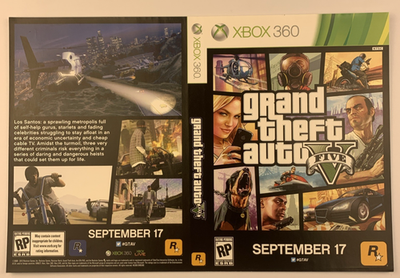 GTA Promo Cover Art Display Only Artwork 2013 GameStop Insert