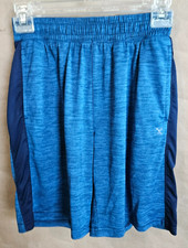 XERSION LOT OF 2 YOUTH BOYS SHORTS PULL ON QUICK DRI BLUE/GREY SIZE MED 5034