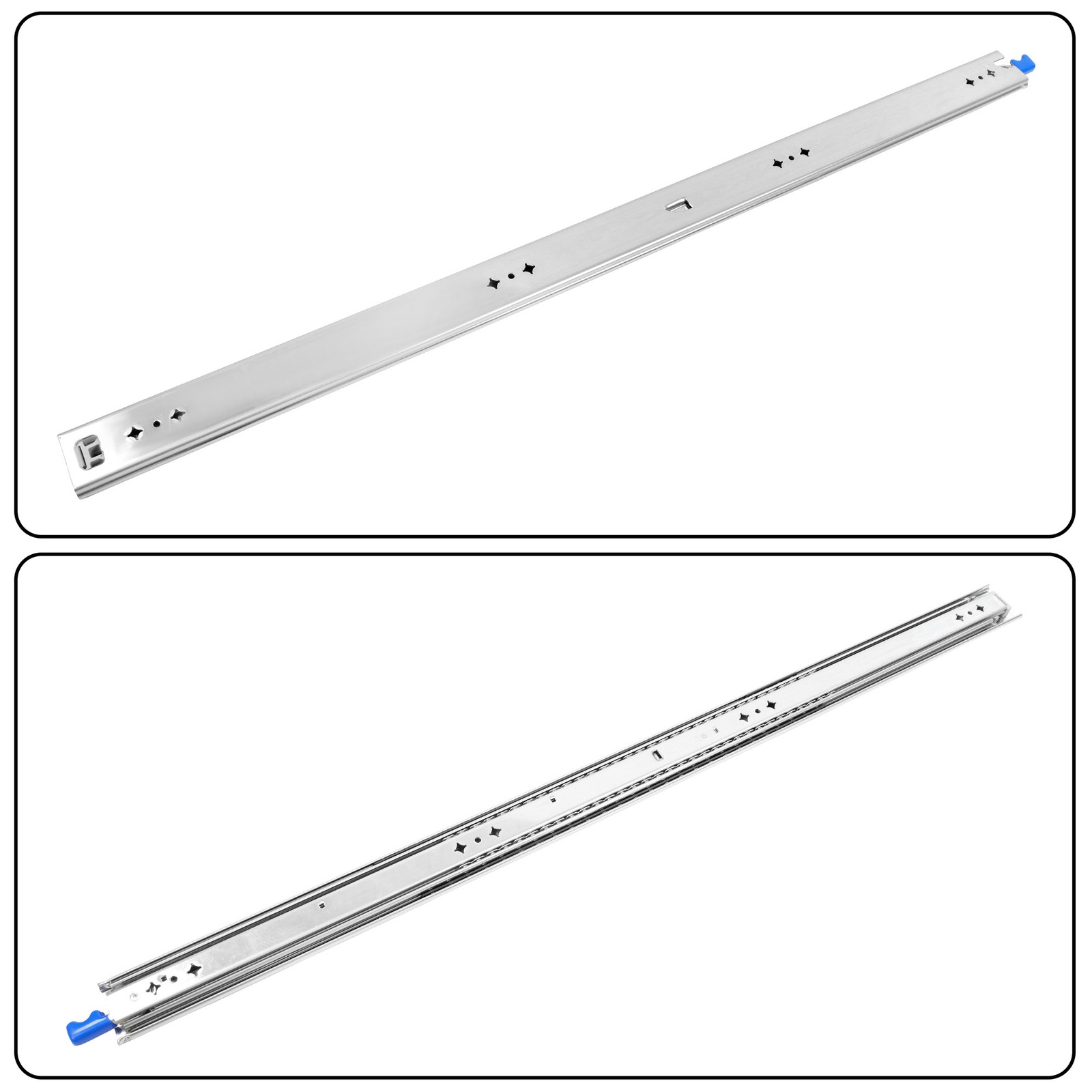 Heavy Duty 38" Drawer Slides With Lock 250lb Full Extension Ball Bearing