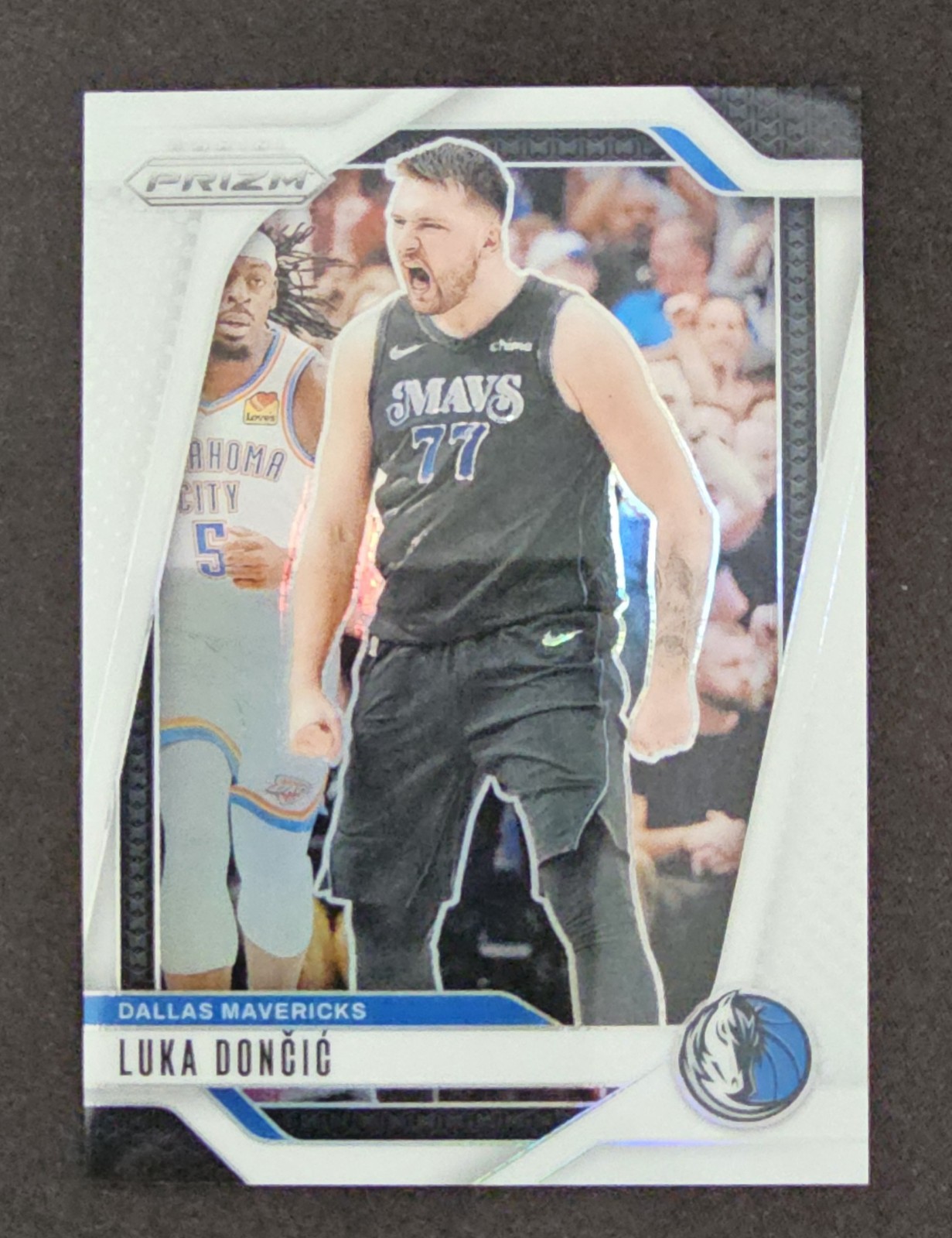Luka Doncic 2024-25 Panini Prizm White Prizm 127/175 #89