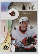 2024 Upper Deck SP Game Used Authentic Rookies Gold 99/149 Zack Ostapchuk 1t8r