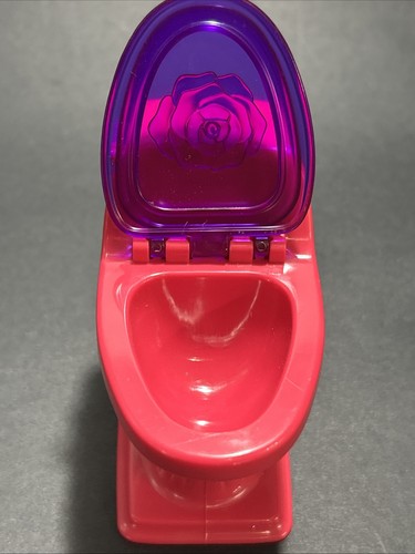 Barbie Glam Toilette Casa dei Sogni Rosa Viola Bagno Mattel 2008 - Foto 8 di 14