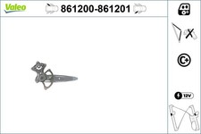 Fensterheber VALEO 861200 f&uuml;r MERCEDES KLASSE W140 300 140 028 SEL S320 032 033