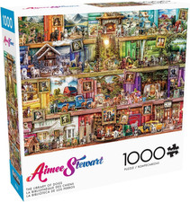 Buffalo Games Aimee Stewart - the Library of Dogs - 1000 Piece Jigsaw Puzzle NEW