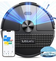 Robot Vacuum Cleaner with Mop 5500Pa Lidar 5 Maps WiFi App Alexa – Black