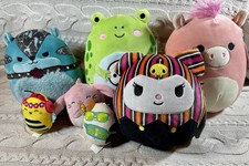 Lot of 7 Squishmallows Sanrio Plush Lot Kuromi Pandora Cam Sunny  More 3-8  