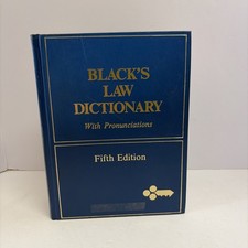 Blacks Law Dictionary Fifth Edition With Pron...