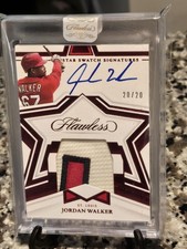 2023 Flawless Jordan Walker Ruby Red Star Swatch Rookie Patch Auto #20/20